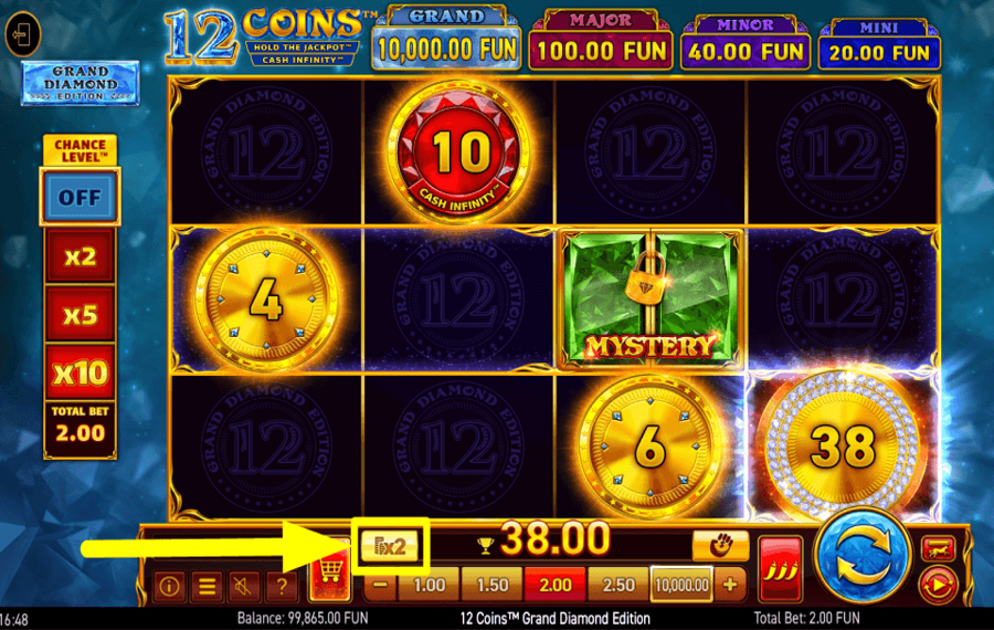 12 Coins Grand Diamond Edition ATTEMPT TO GAMBLE.