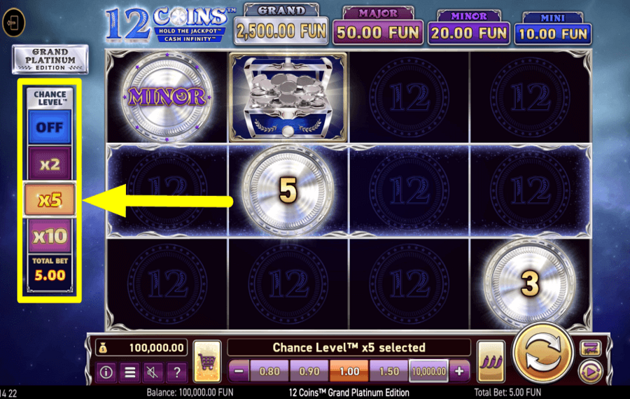 12 Coins Grand Platinum Edition COGLI L'OCCASIONE.