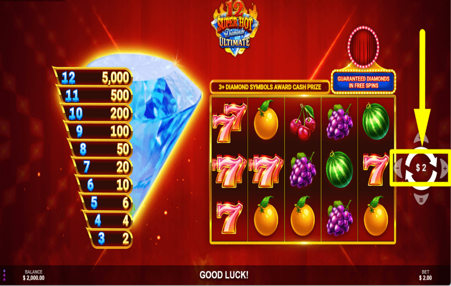 12 Super Hot Diamonds Ultimate ELIGE TU APUESTA.