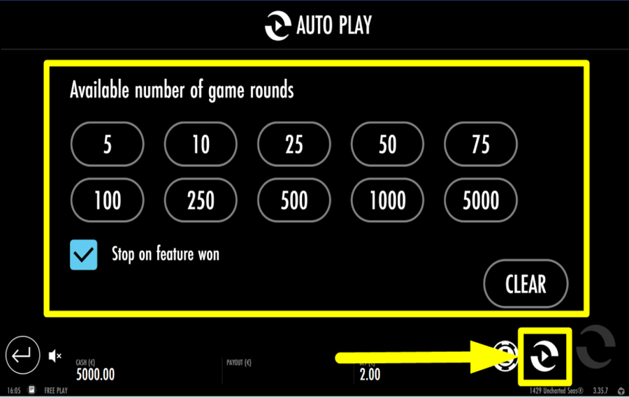 1429 Uncharted Seas UTILICE LA FUNCIÓN DE REPRODUCCIÓN AUTOMÁTICA.