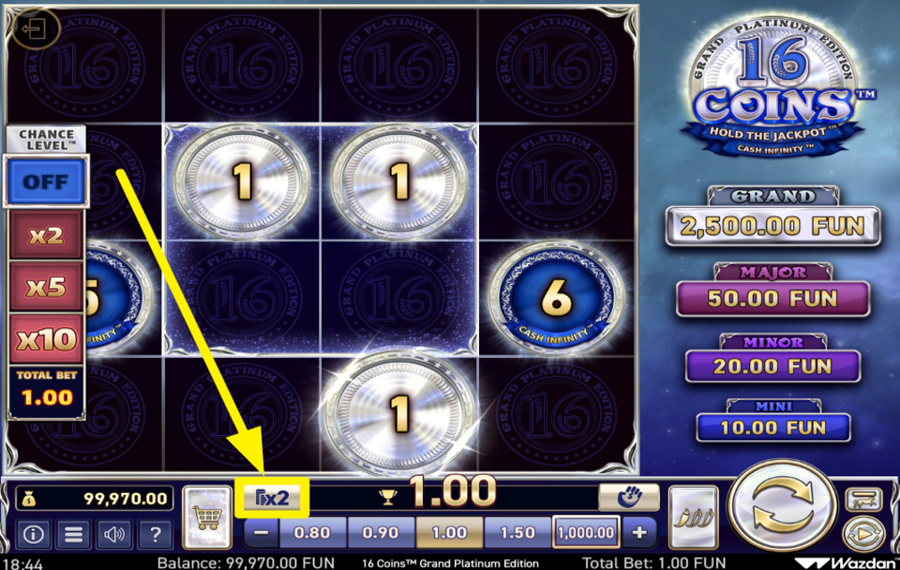 16 Coins Grand Platinum Edition NUTZEN SIE DIE CHANCE!