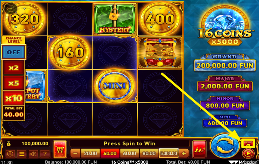 16 Coins x5000 VERBESSERE DAS SPIEL.