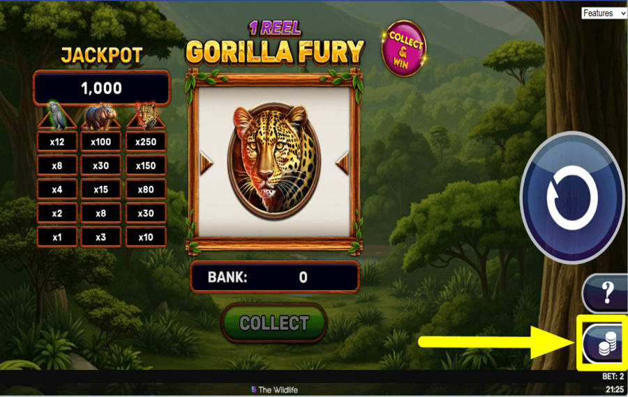 1 Reel Gorilla Fury СДЕЛАЙТЕ СТАВКУ.