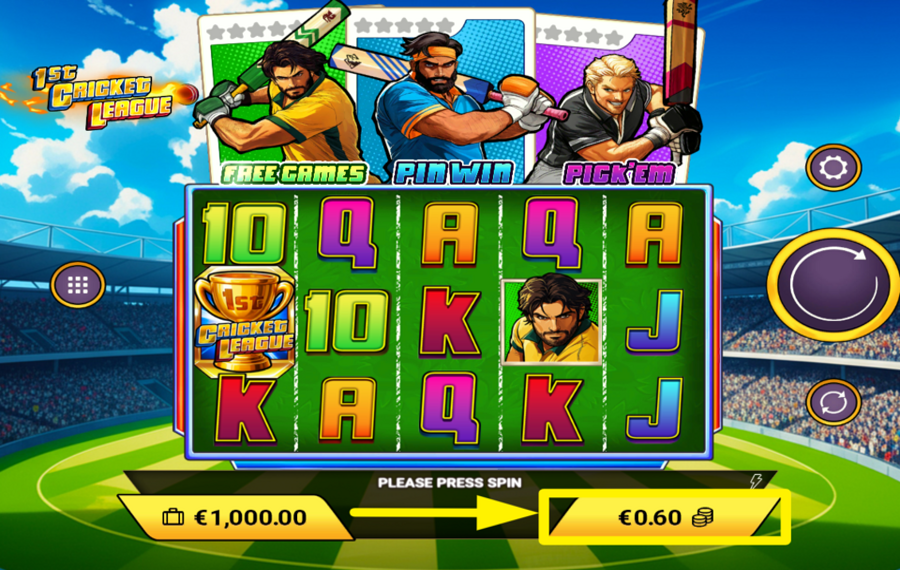 1st Cricket League BESTIMMEN SIE IHREN EINSATZ.