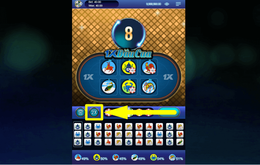 1XBau Cua JUNTAR LAS ESTACAS.