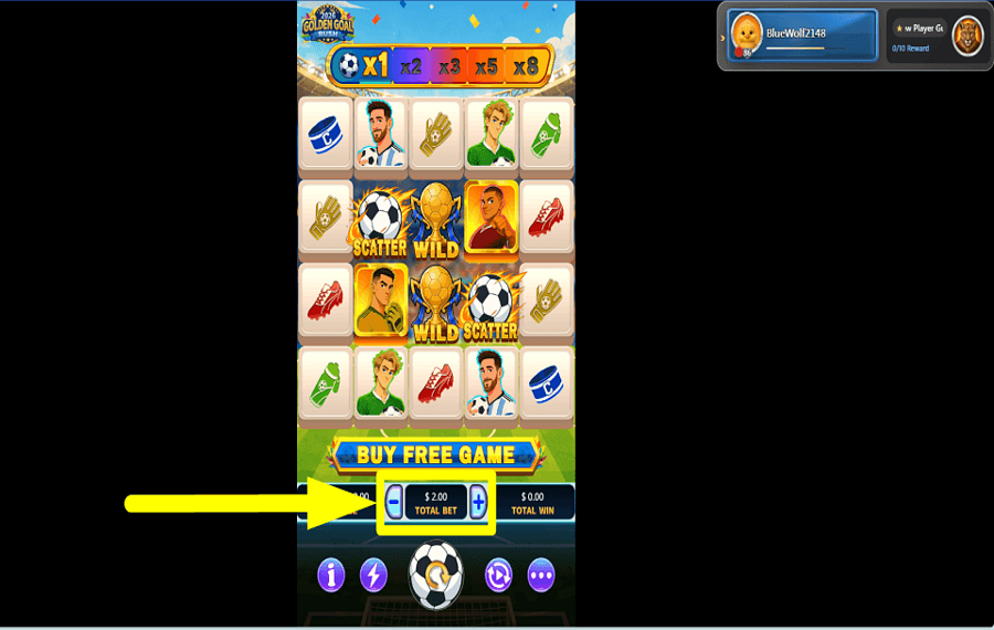 2026 Golden Goal Rush SELECT YOUR WAGER.