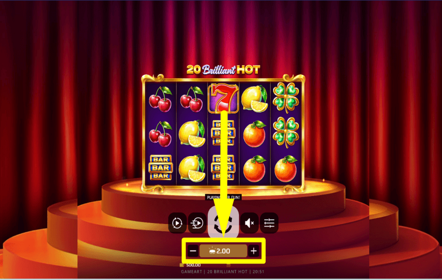 20 Brilliant Hot DETERMINE YOUR STAKE.