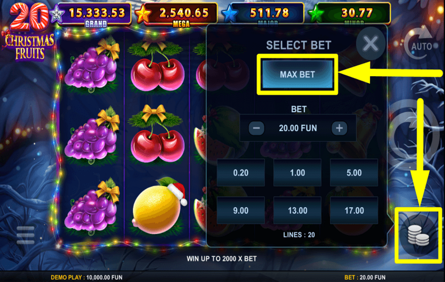 20 Christmas Fruits PLEDGE MORE COINS.
