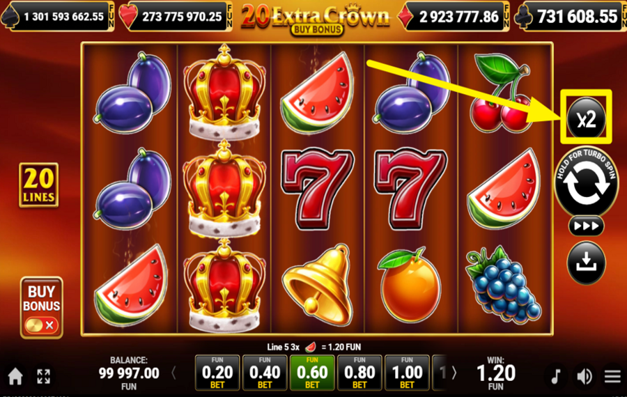 20 Extra Crown Buy Bonus ADIVINA EL COLOR.