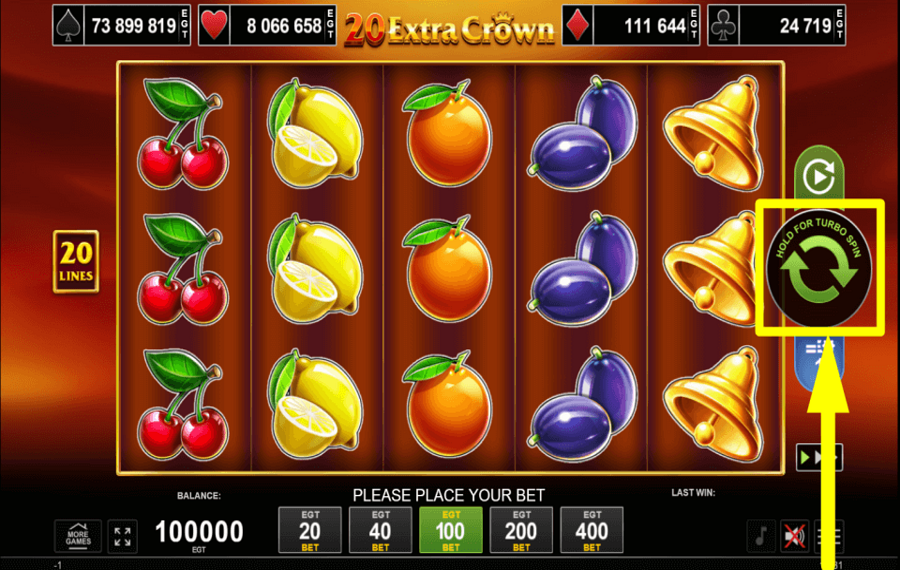 20 Extra Crown SPIELEN SIE DAS SPIEL.