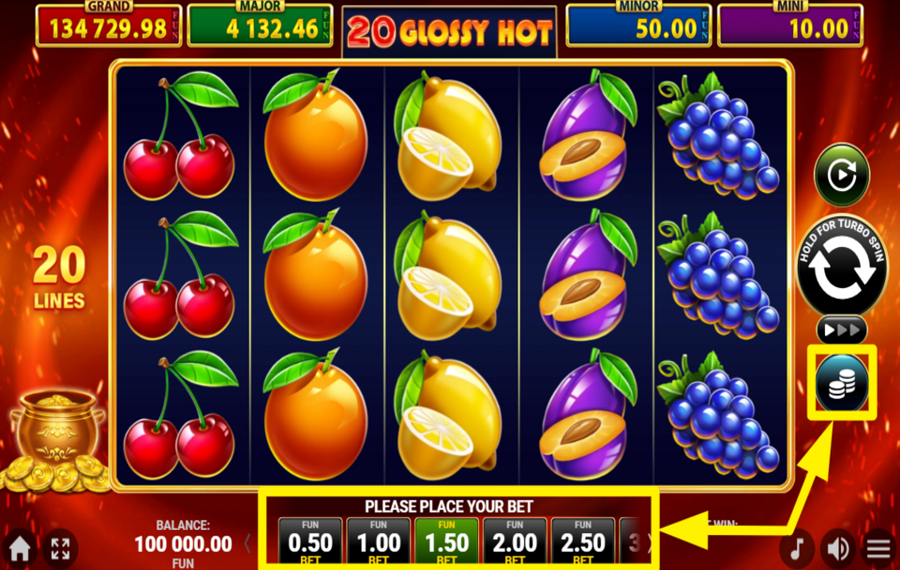 20 Glossy Hot Golden Coins Link MODIFICA LA TUA SCOMMESSA.