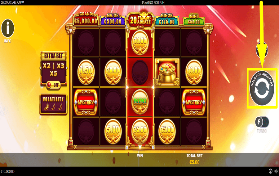 20 Stars Ablaze НАЧНИТЕ АЗАРТНЫЕ ИГРЫ.