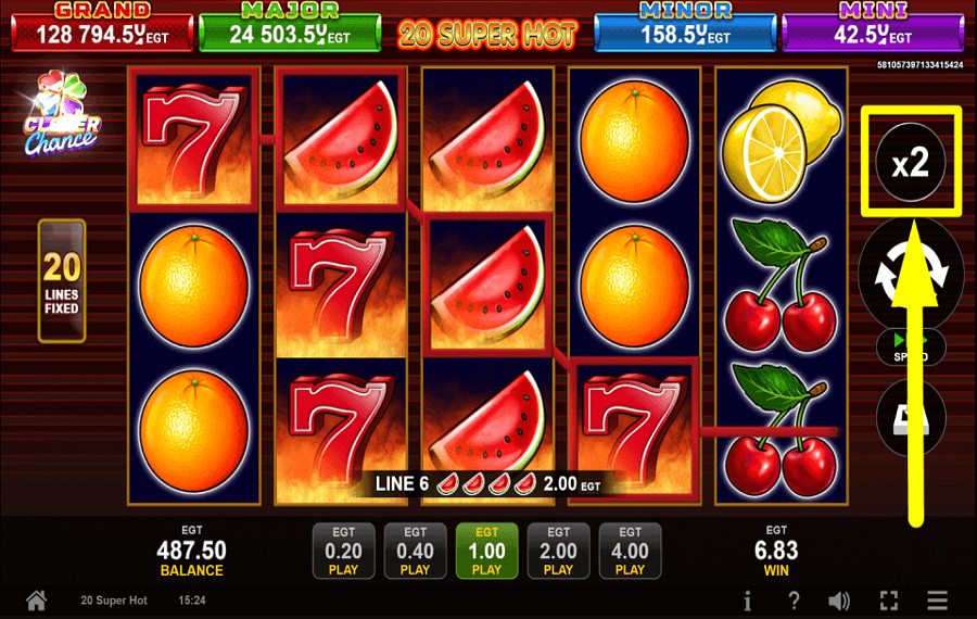 20 Super Hot Clover Chance TAKE A CHANCE.