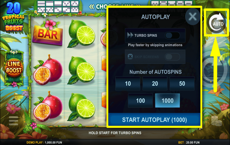 20 Tropical Fruits Boost CONTINUAR AUTOMÁTICAMENTE.