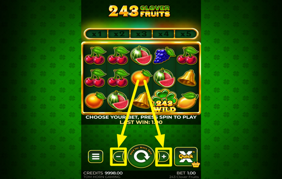 243 Clover Fruits ИЗМЕНИ СВОЮ СТАВКУ.