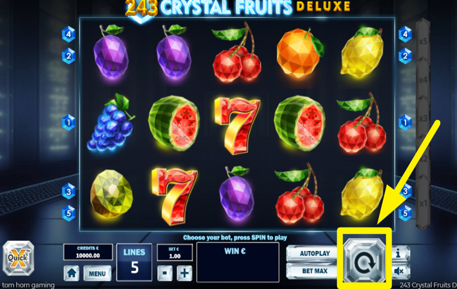 243 Crystal Fruits Deluxe CLIQUEZ SUR LE BOUTON SPIN.