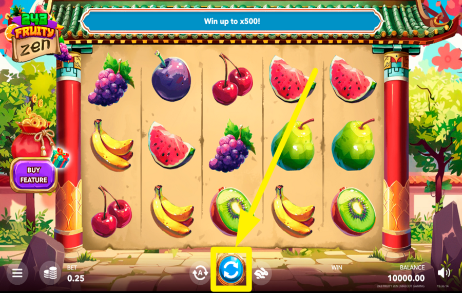 243 Fruity Zen ВРАЩАЙТЕ БАРАБАНОВЫ.