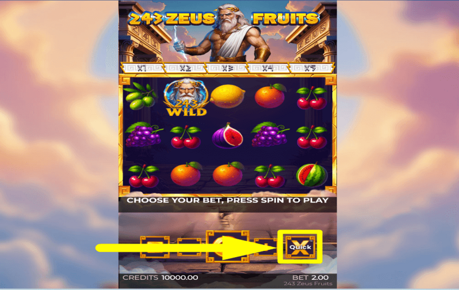 243 Zeus Fruits HÖHERE EINSÄTZE.