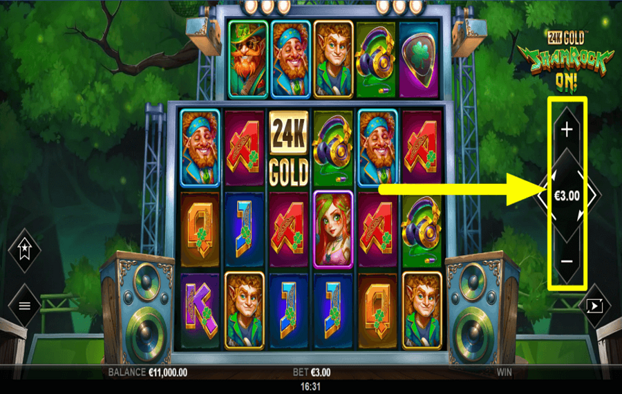 24K Gold ShamRock On BESTIMMEN SIE IHREN EINSATZ.