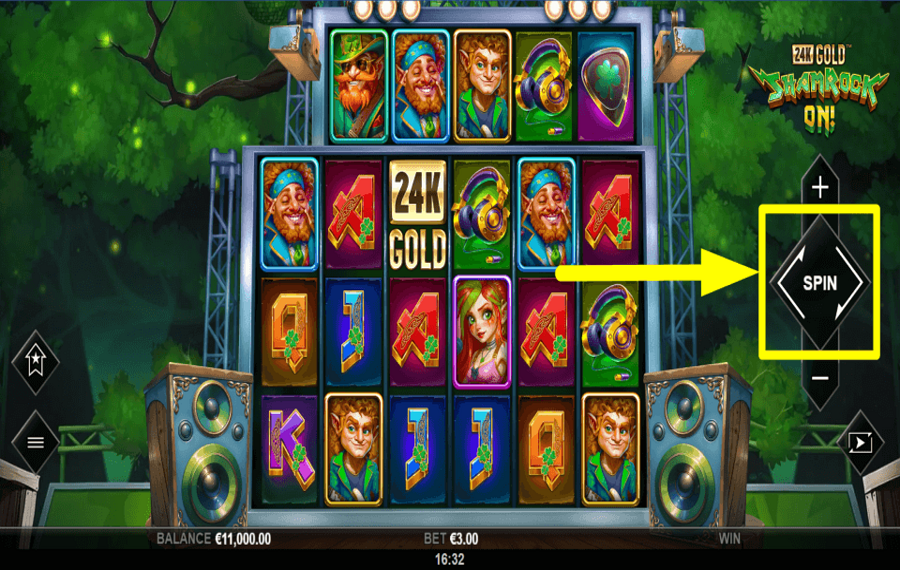 24K Gold ShamRock On ZIEL ZUM SIEG.