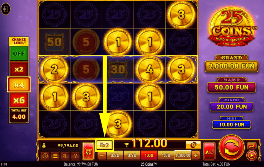 25 Coins TAKE A CHANCE!