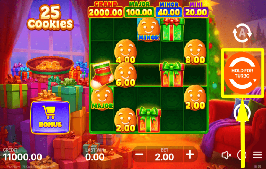 25 Cookies Hit the Bonus COMIENZA EL JUEGO.