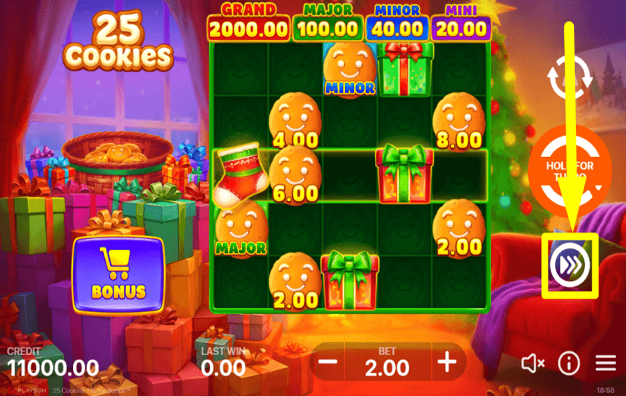 25 Cookies Hit the Bonus ACELERA EL JUEGO.