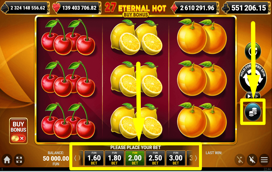 27 Eternal Hot Buy Bonus TEILEN SIE DEN EINSATZ ZU.