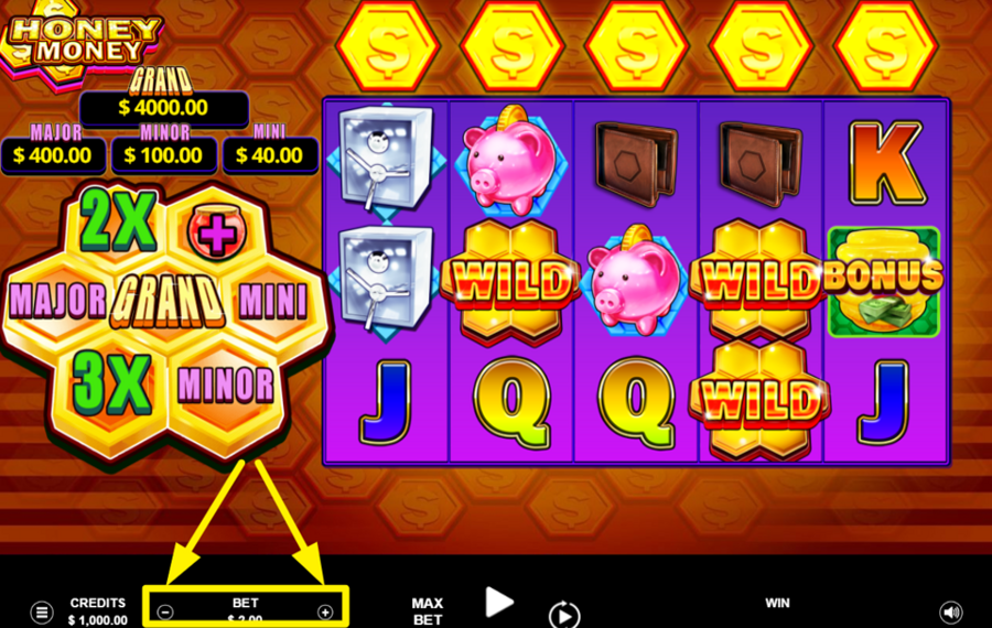 2By2 Gaming Honey Money REGOLA LA TUA SCOMMESSA.