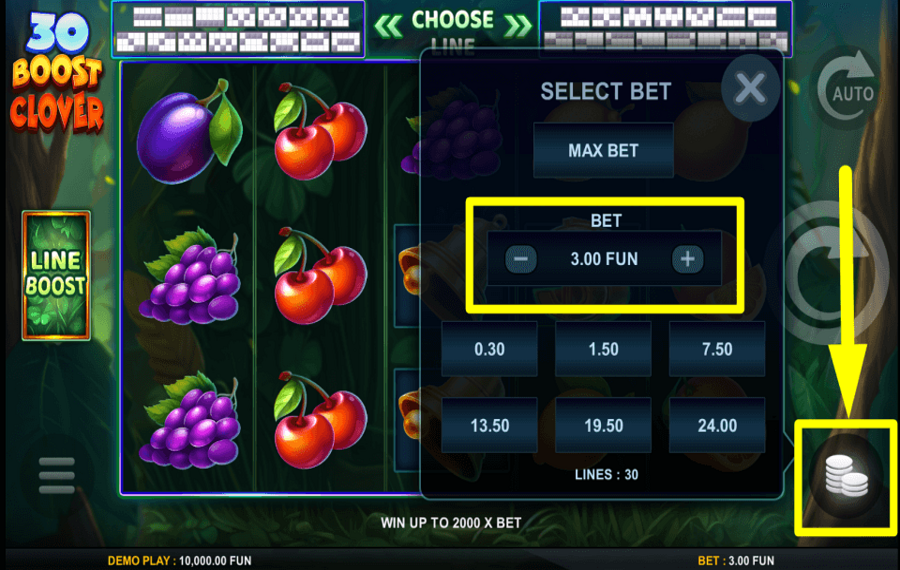 30 Boost Clover CHOOSE YOUR WAGER.