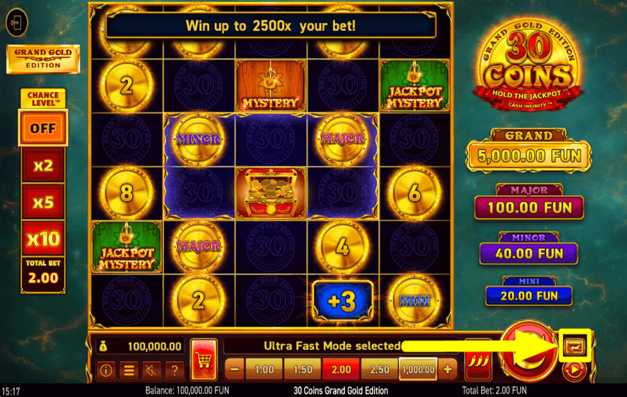 30 Coins Grand Gold Edition ACCELERATE THE GAME.