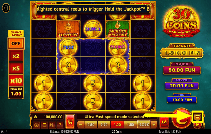 30 Coins CHOOSE FAST SPINS.