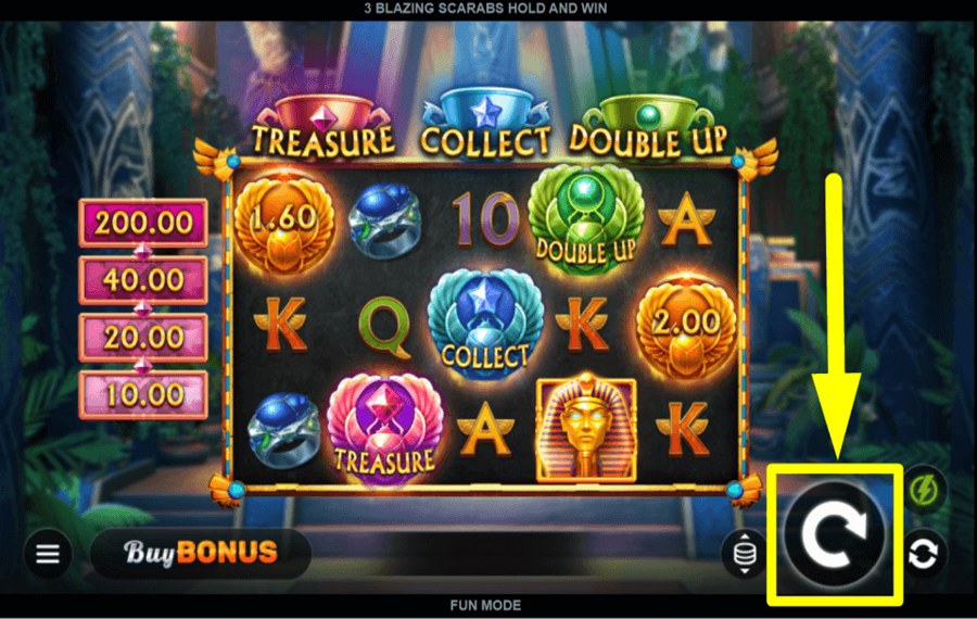 3 Blazing Scarabs Hold and Win НАЧНИТЕ АЗАРТНЫЕ ИГРЫ.