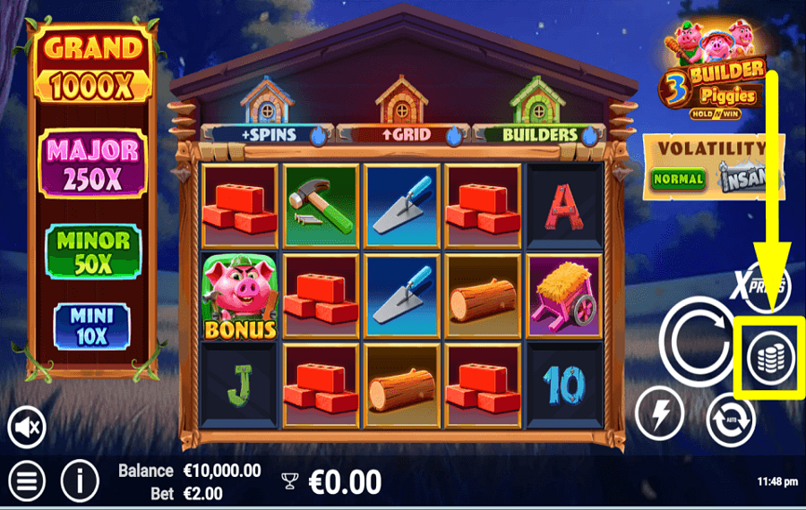 3 Builder Piggies DETERMINA LA APUESTA.