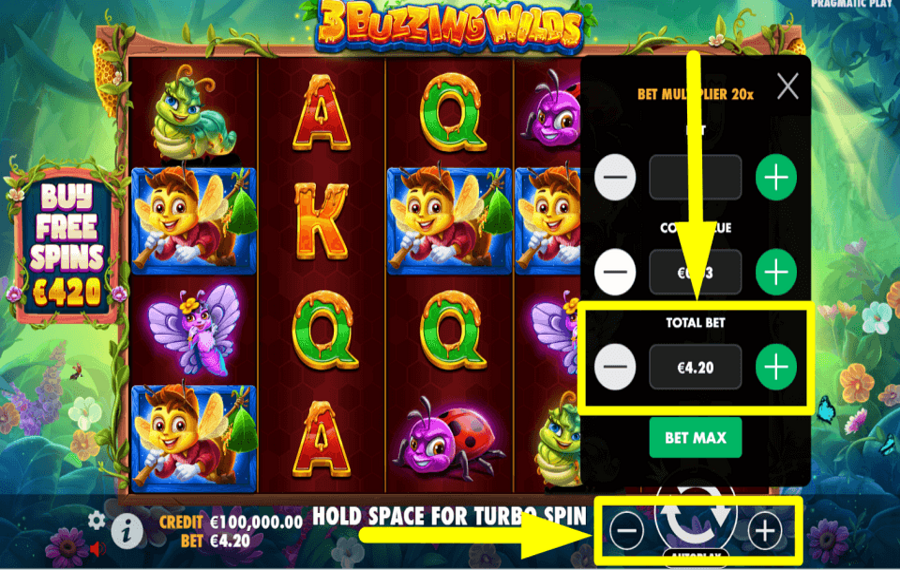 3 Buzzing Wilds KONTROLLIEREN SIE DEN GESAMTEN EINSATZ.