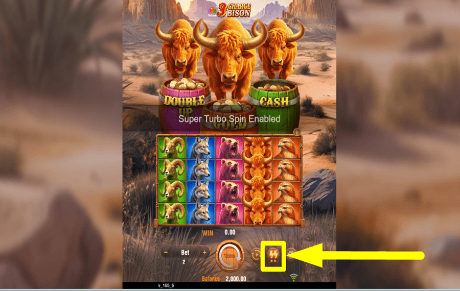 3 Charge Bison PICK UP THE PACE.