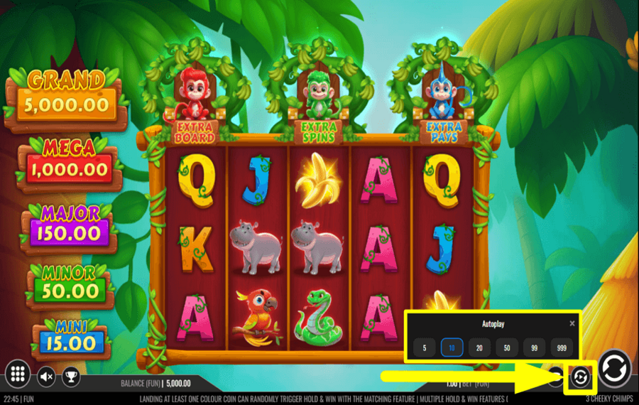 3 Cheeky Chimps ATTIVA LA RIPRODUZIONE AUTOMATICA.