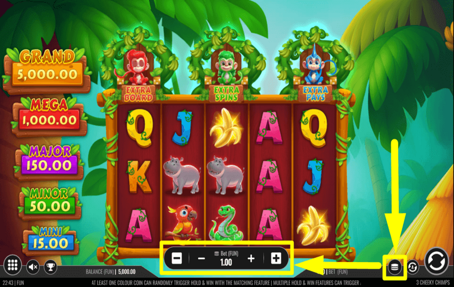 3 Cheeky Chimps MODIFICA LA SCOMMESSA.