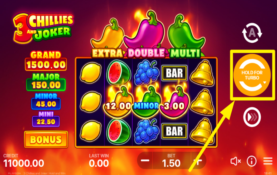 3 Chillies and Joker DREHEN, UM ZU GEWINNEN!