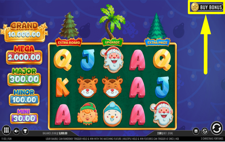 3 Christmas Fortunes SEIZE THE BONUS.