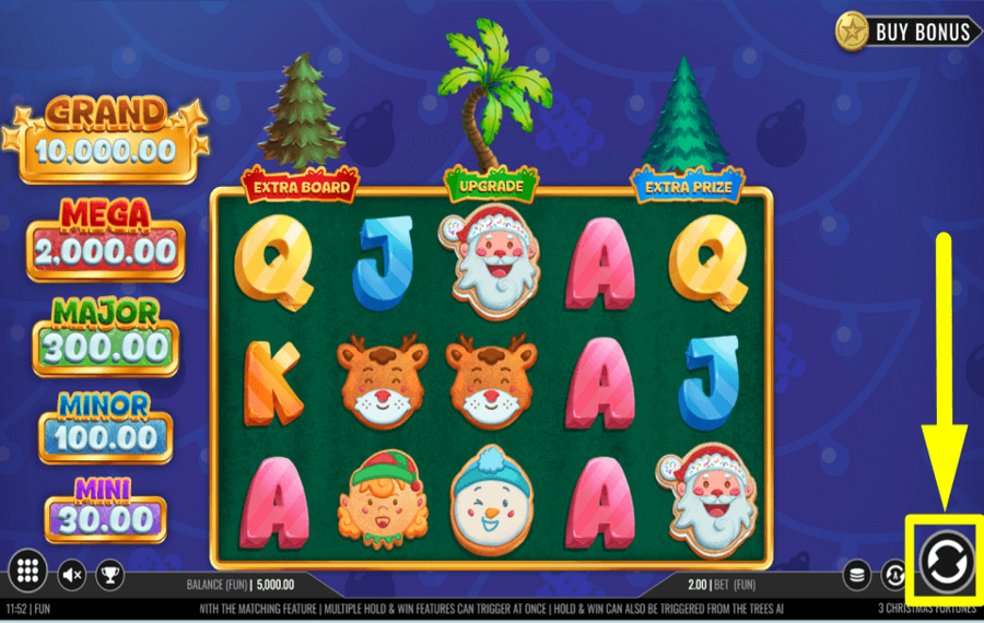 3 Christmas Fortunes SPIN FOR REWARDS.