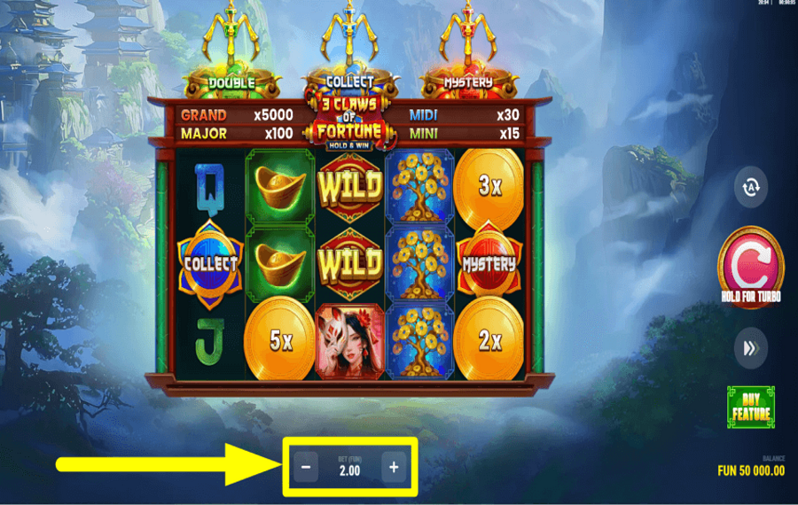 3 Claws of Fortune SELECCIONA TU APUESTA.