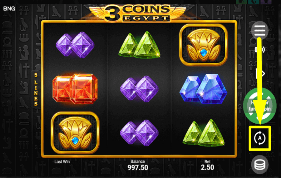 3 Coins Egypt USE THE AUTOPLAY FEATURE.