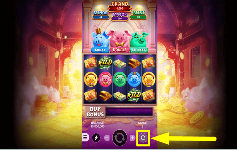 3 Combo Piggy AUTOMATISCH DREHEN.