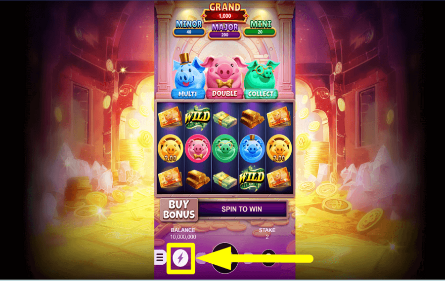 3 Combo Piggy ERHÖHE DAS TEMPO.