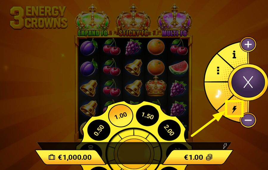 3 Energy Crowns DÉCHAÎNEZ LA PUISSANCE DU TURBO.