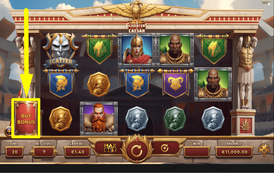 3 Gladiators vs Caesar КУПИТЬ БОНУС.