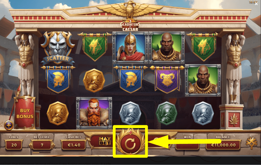 3 Gladiators vs Caesar ИСПЫТАЙТЕ СВОЮ УДАЧУ.