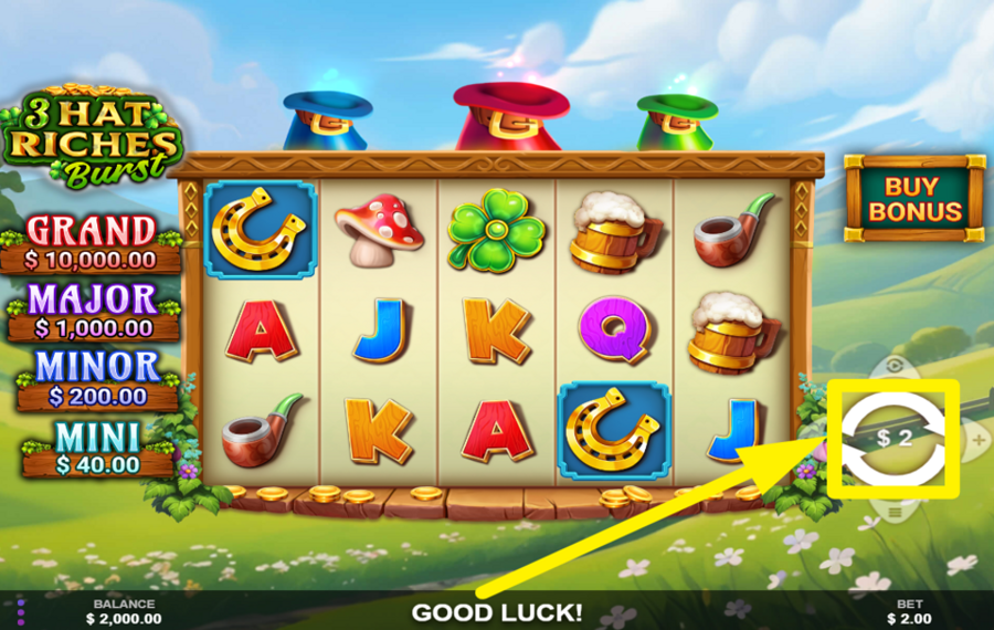 3 Hat Riches Burst PARTICIPATE IN THE FUN!