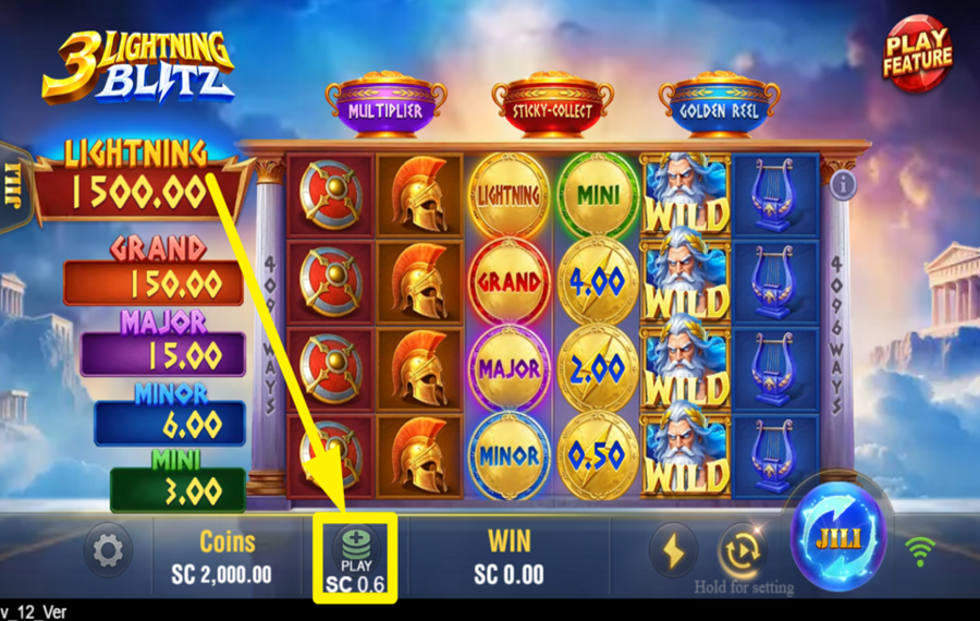 3 Lightning Blitz DECIDE ON YOUR BET.